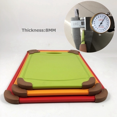 Petite taille 29x19.5cm Plaque de coupe de cuisine durable facile à nettoyer et en plastique