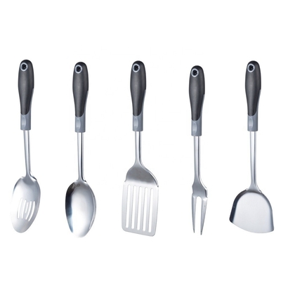 Outils de cuisine en acier inoxydable personnalisés avec cuillère à soupe et cuillère à cuillère