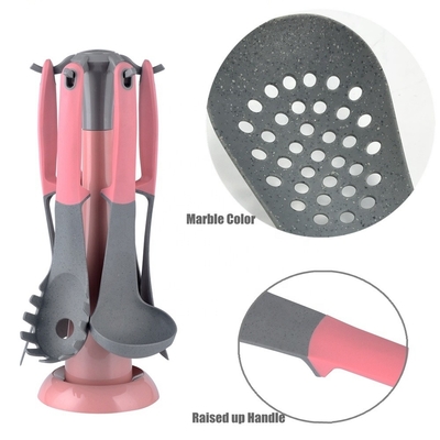 Les ustensiles de cuisine rose pour les vacances de bébé Ensemble d'outils de cuisine TPR PP Manche Utilisateurs de cuisine uniques