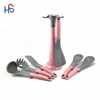 Les ustensiles de cuisine rose pour les vacances de bébé Ensemble d'outils de cuisine TPR PP Manche Utilisateurs de cuisine uniques