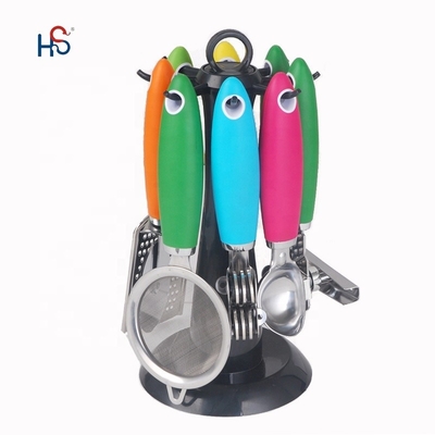 Ensemble de gadgets de cuisine en acier inoxydable pour outils de cuisine durables et poignée TPR
