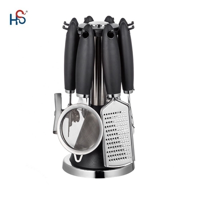 Ensemble de gadgets de cuisine en acier inoxydable pour outils de cuisine durables et poignée TPR