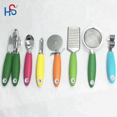 Ensemble de gadgets de cuisine en acier inoxydable pour outils de cuisine durables et poignée TPR