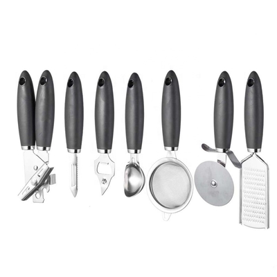Ensemble de gadgets de cuisine en acier inoxydable pour outils de cuisine durables et poignée TPR