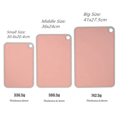 Des planches de coupe en plastique avec des rainures profondes de jus de lavande orange durable et sans danger pour le lave-vaisselle