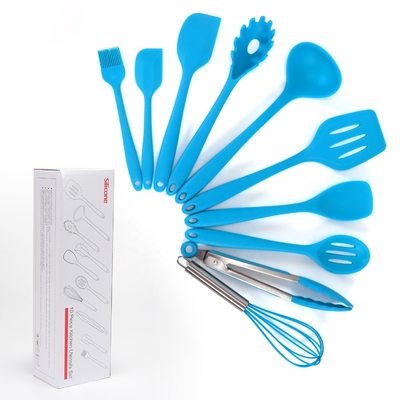 Ensemble de cuisine en silicone non collant Ensemble d'ustensiles de cuisine colorés pour cuisine certifiée ISO9001