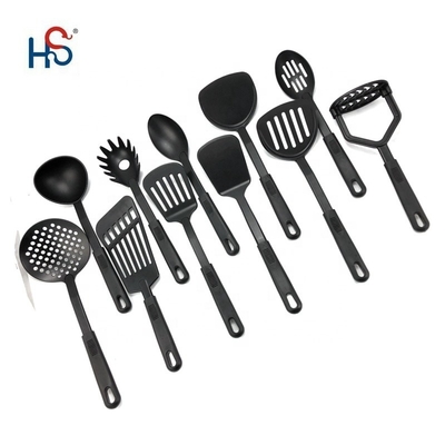 Ensemble d'outils de cuisine en nylon coloré pour ustensiles de cuisine résistant à la chaleur jusqu'à 210C Fabriqué