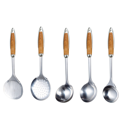 Outils de cuisine en acier inoxydable à 7 pièces durables et personnalisables pour la cuisine moderne