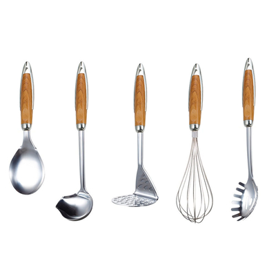 Outils de cuisine en acier inoxydable à 7 pièces durables et personnalisables pour la cuisine moderne