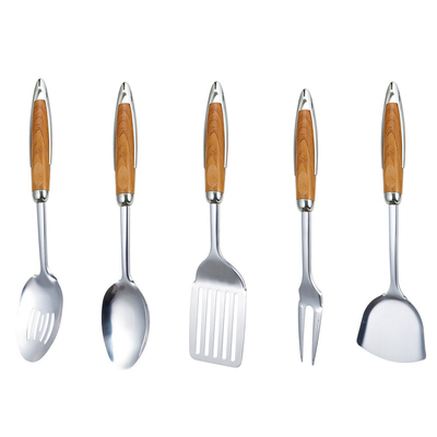 Outils de cuisine en acier inoxydable à 7 pièces durables et personnalisables pour la cuisine moderne