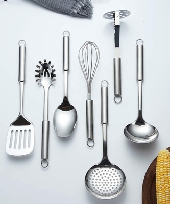 Ensemble d'ustensiles de cuisine en acier inoxydable en 7 pièces pour les spécifications ODM ou OEM