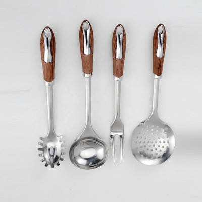 Ensemble de cuisson en acier inoxydable avec cuillère à soupe à fente pour ustensiles de cuisine