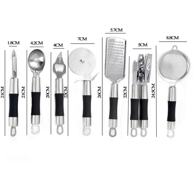 Accessoires de cuisine pratiques pour la cuisine à domicile Outils multifonctionnels en acier inoxydable