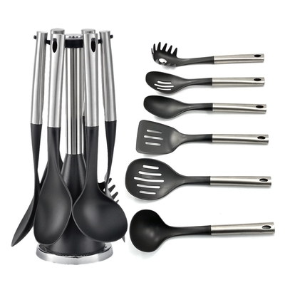 Appareils de cuisine durables Ensemble de nylon Accessoires de cuisine Cuillère de nylon Skimmer Turner Cuillères
