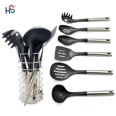 Appareils de cuisine durables Ensemble de nylon Accessoires de cuisine Cuillère de nylon Skimmer Turner Cuillères