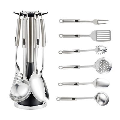 Exemples d'accessoires de cuisine en acier inoxydable outils de sélection d'impression en soie ou logo gravé