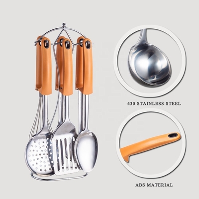 Acceptable OEM/ODM Ensemble de ustensiles de cuisine en acier inoxydable avec ciseaux et ustensiles