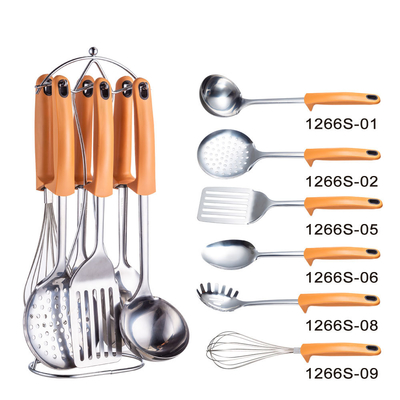 Acceptable OEM/ODM Ensemble de ustensiles de cuisine en acier inoxydable avec ciseaux et ustensiles