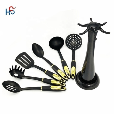 Résistant à la chaleur Nylon Cuisine Ensemble d'outils de cuisson non adhésifs Kit d'outils de cuisson Utilisations Cuillère Turner Accessoires