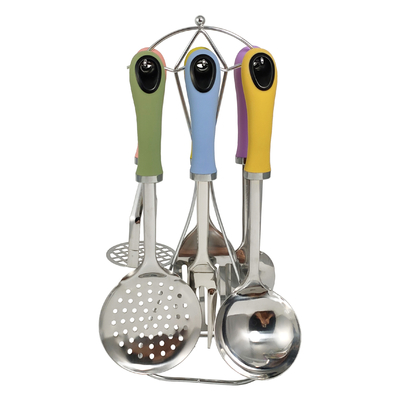 Ensemble d'outils de cuisine nordiques à la maison avec couleur macaron et accessoires de cuisine en TPR