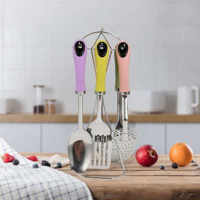Ensemble d'outils de cuisine nordiques à la maison avec couleur macaron et accessoires de cuisine en TPR
