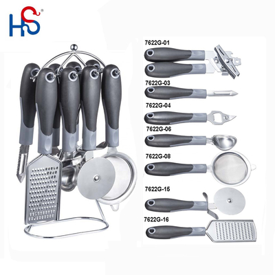 Ensemble de 8 pièces d'outils de cuisine en acier inoxydable