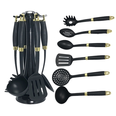 Ensemble d'ustensiles de cuisine en or de 7 pièces pour les outils et accessoires de cuisine