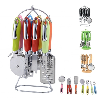 Ensemble de gadgets de cuisine de couleur marbre pour les outils de cuisine de qualité alimentaire