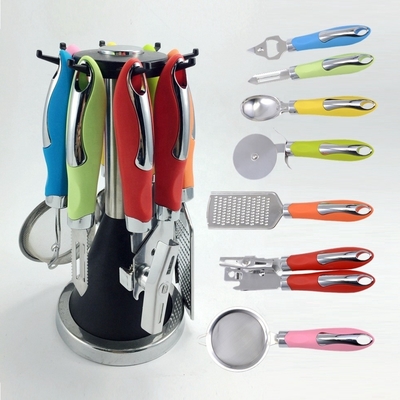 Ensemble de gadgets de cuisine de couleur marbre pour les outils de cuisine de qualité alimentaire
