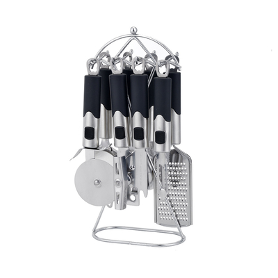 Outils de cuisine en plastique en acier inoxydable