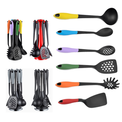 Ensemble d'outils de cuisine avec logo d'impression en soie et matériau en nylon durable