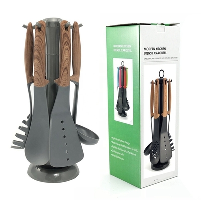 Ensemble d'ustensiles de cuisine en nylon de 7 pièces pour la cuisine à domicile