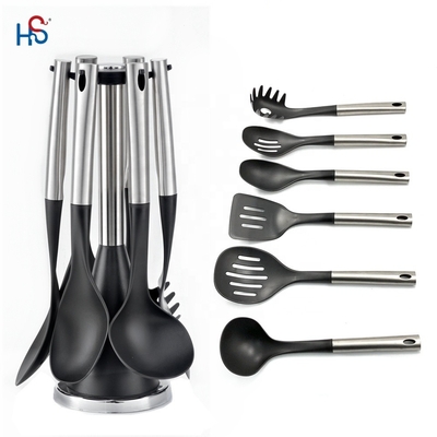 ODM ou OEM Accepté 7 pièces Nylon Kitchen Cooking Set pour la cuisson durable et