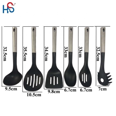 ODM ou OEM Accepté 7 pièces Nylon Kitchen Cooking Set pour la cuisson durable et