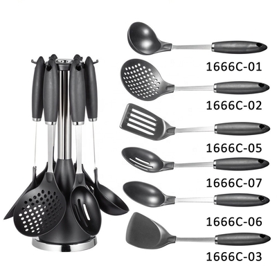 Outils de cuisine en plastique ensemble de couleur personnalisée durable Spatule Turner Masher Spaghetti