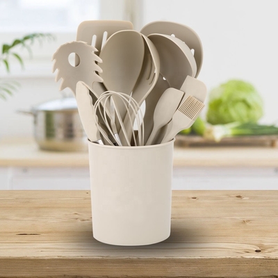 Impression en soie ou logo en relief 12 PCS Utilisateurs de cuisine en silicone avec support en plastique