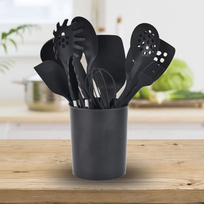 9/10/11/12pcs résistant à la chaleur BPA libre Silicone Outils de cuisine Spatula ensemble N'importe quelle couleur