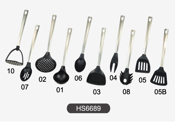 Ensemble d'outils de cuisine Ensemble d'outils de nylon Ensemble de cuisine Produits ménagers Accessoires de cuisine
