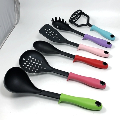 Cuillère à soupe solide écologique Cuillère à tourner spatule cuillère à fente Whisk Acacia Silicium Utilisateurs de cuisine