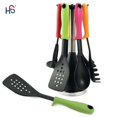 Cuillère à soupe solide écologique Cuillère à tourner spatule cuillère à fente Whisk Acacia Silicium Utilisateurs de cuisine