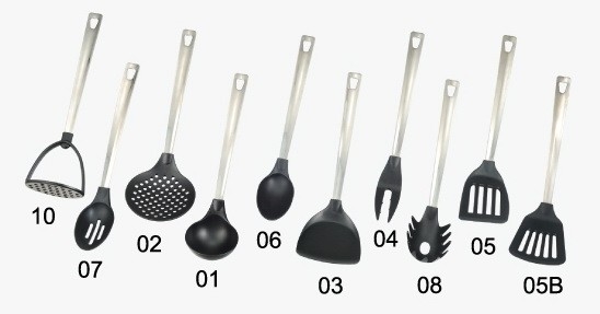 Ensemble d'ustensiles de cuisine antiadhésifs pour une expérience de cuisson durable et flexible