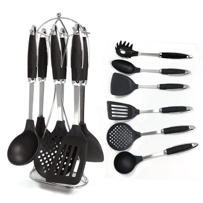 7 pièces d'outils de cuisine en nylon solides et durables pour une cuisine écologique
