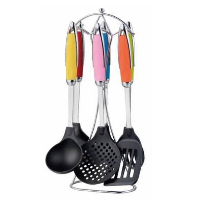 7 pièces d'outils de cuisine en nylon solides et durables pour une cuisine écologique