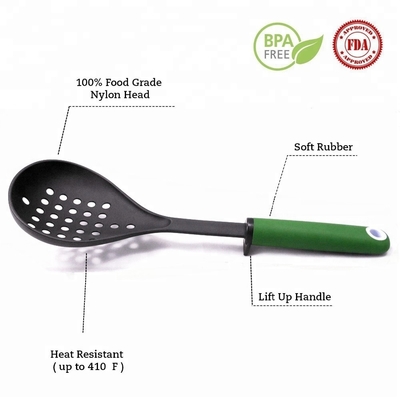 Ensemble de ustensiles de cuisine en nylon imprimé en soie parfait pour les outils de cuisine et les accessoires de cuisine