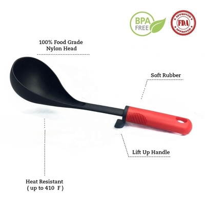 Ensemble d'ustensiles de cuisine de cuisine durable avec support tournant et matériel de poignée TPR PP