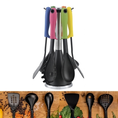 Haisheng 7 pièces ensemble de ustensiles de cuisine y compris les ustensiles de cuisine en nylon