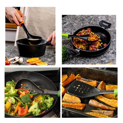 Haisheng 7 pièces ensemble de ustensiles de cuisine y compris les ustensiles de cuisine en nylon