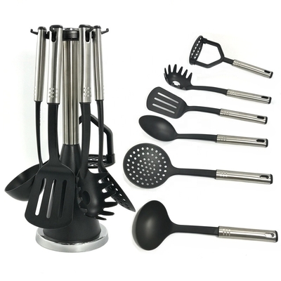 Outils et équipements de cuisine Outils de cuisine en nylon non adhésif Ensemble avec ustensiles