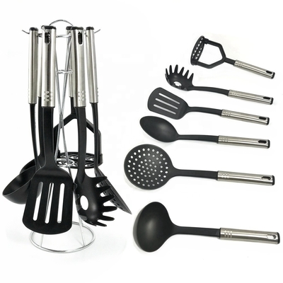 Outils et équipements de cuisine Outils de cuisine en nylon non adhésif Ensemble avec ustensiles
