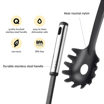 Outils et équipements de cuisine Outils de cuisine en nylon non adhésif Ensemble avec ustensiles